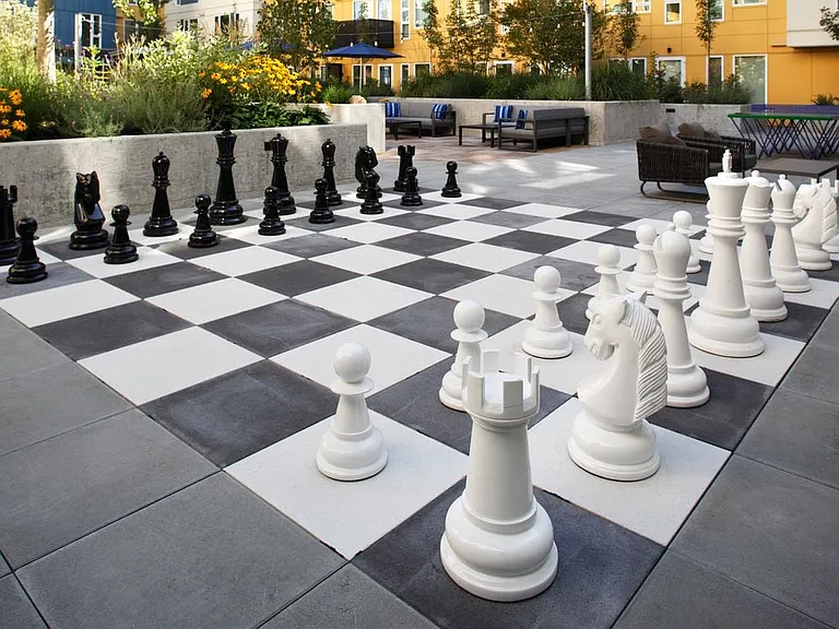 Outdoor chessboard