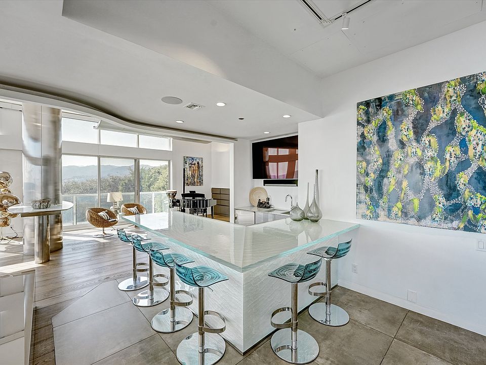 Sea glass wet bar