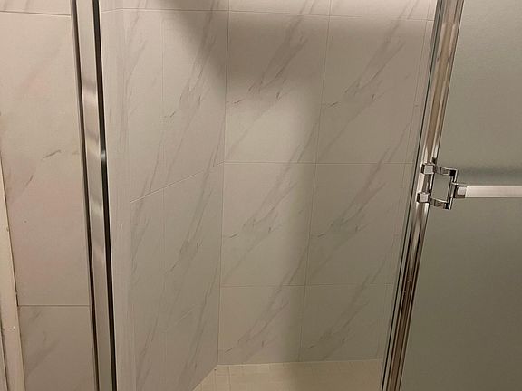 Newly installed shower