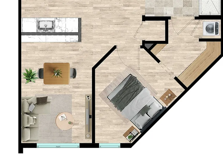 A1 - One Bedroom (1) A1 - One Bedroom (1)