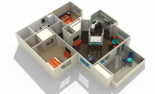 Floor plan Prickly Pear