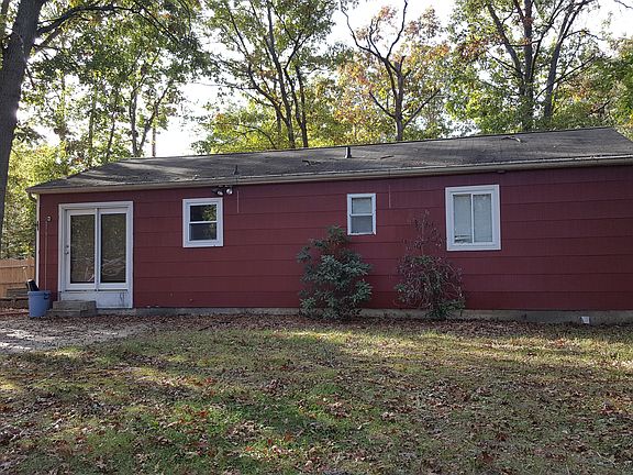 Rear view of home