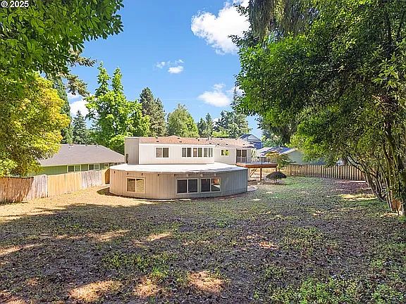 back of house and back yard
