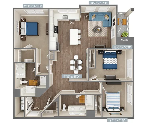 Floor plan CM05-1350