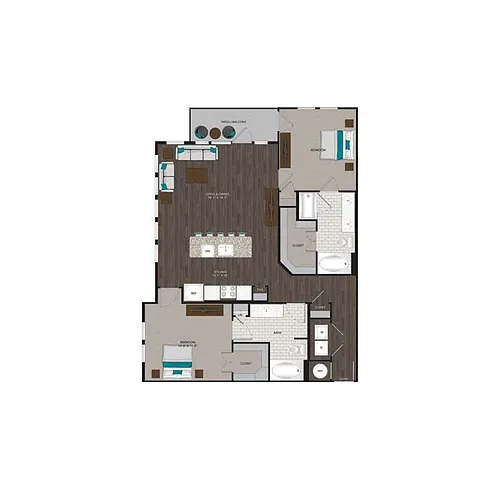 Floor plan B3