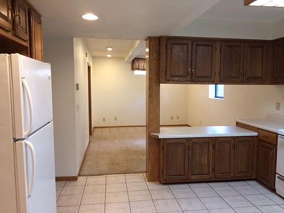 Kitchen looking into the living room.