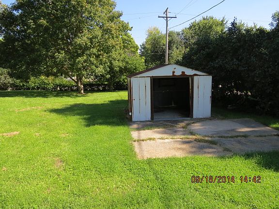 backyard and storage shed