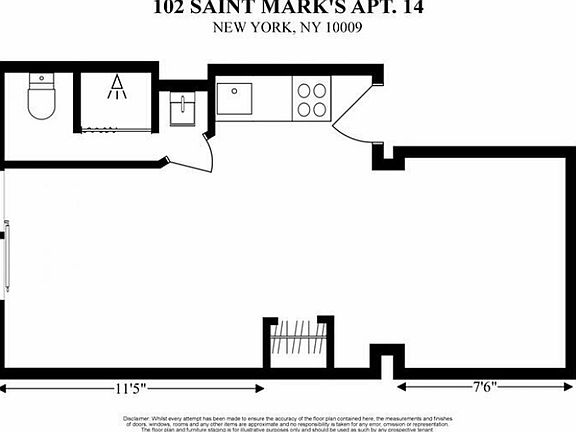 2nd image of 102 Saint Marks Pl APT 14