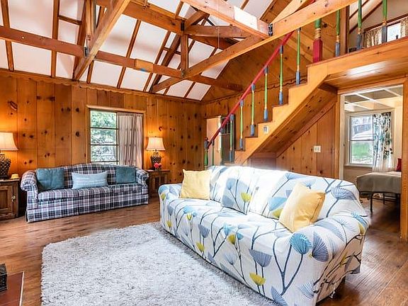 Sofa's have been replaced with one extra-long, beautiful white sofa. See final photos.