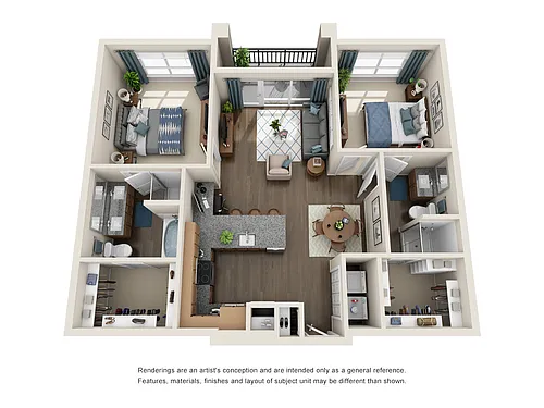 Floor plan B1B