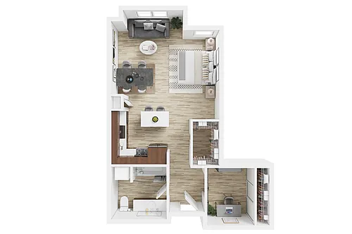 Floor plan STUDIO WITH DEN