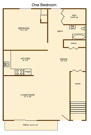 Floor plan 1 Bedroom
