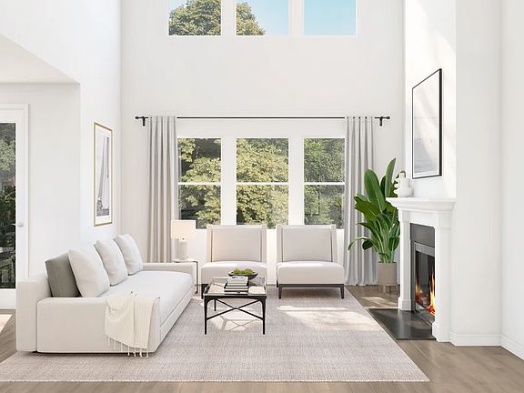 Great room with fireplace