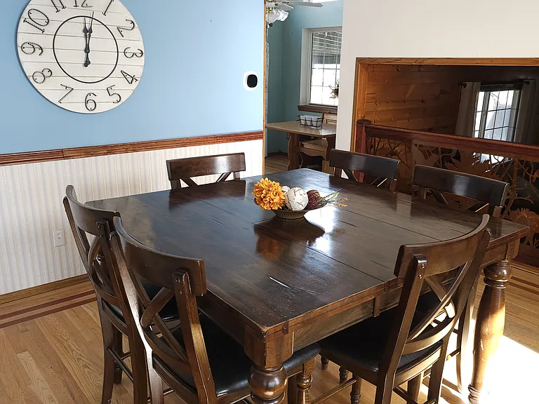 High dining table for 6