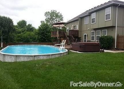 Two decks and a patio