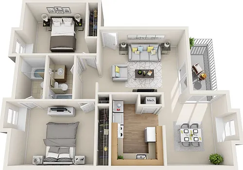Floor plan B3