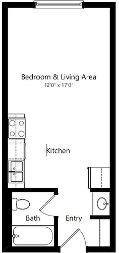 Floor plan Studio