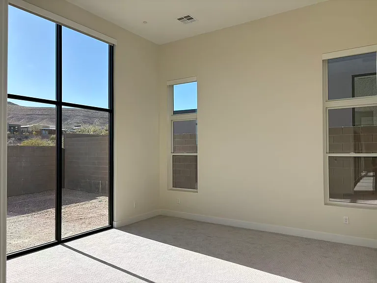 Master bedroom with attached huge washroom and walk-in closet
