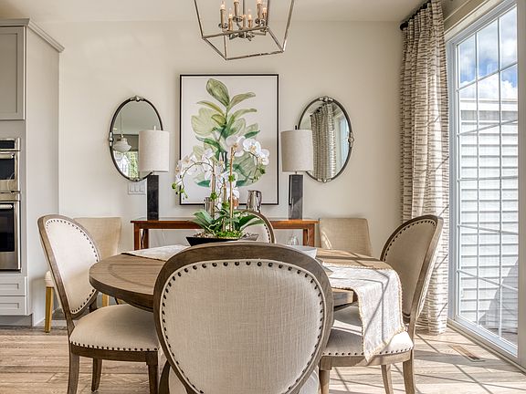 Bright dining area