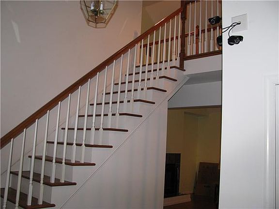 Open Staircase with Great Room on right