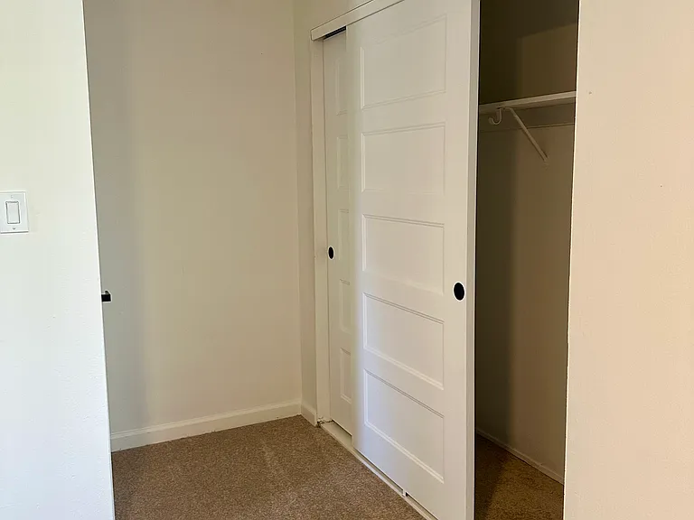 Closet area in primary bedroom