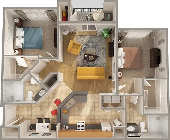 Two Bedroom Two Bedroom