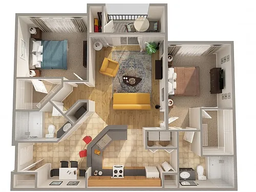 Floor plan Two Bedroom