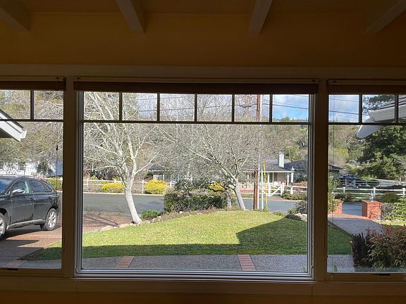 Road / front lawn view from living room.