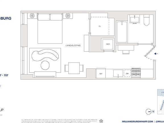 2nd image of 478 Kent Ave #507