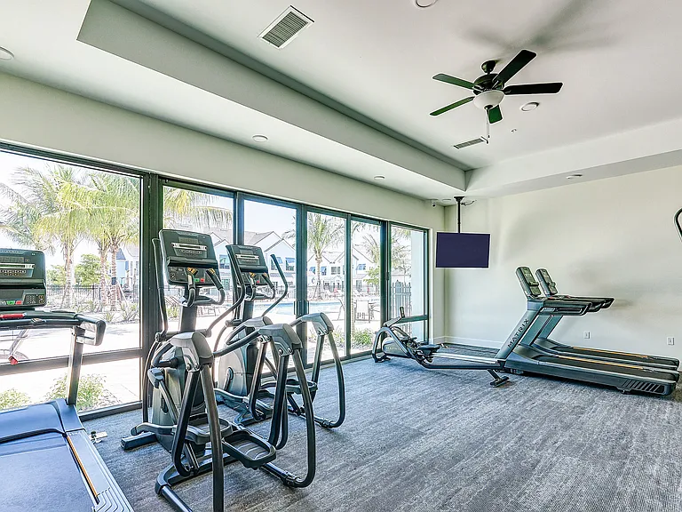 Imperial Crossing Luxury Apartment Homes community fitness gym area.
