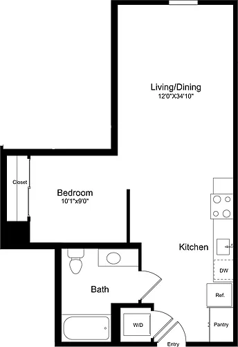 Floor plan S1 - Flat Facade