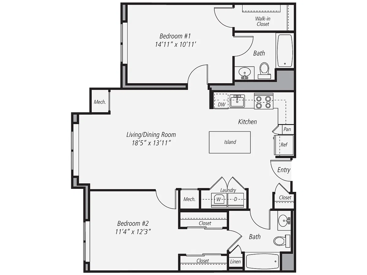 Floor plan B1-1026