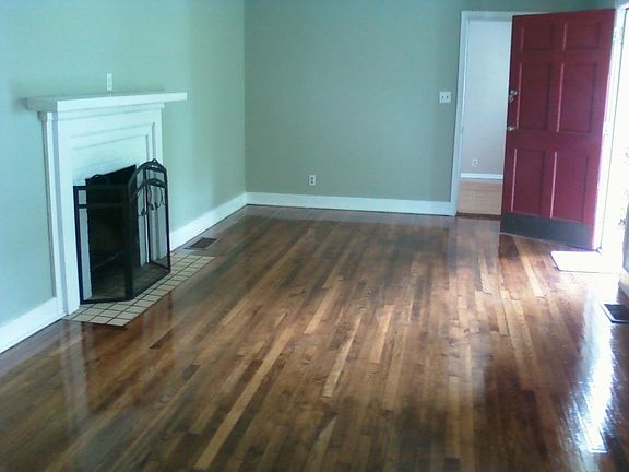 living room with fireplace