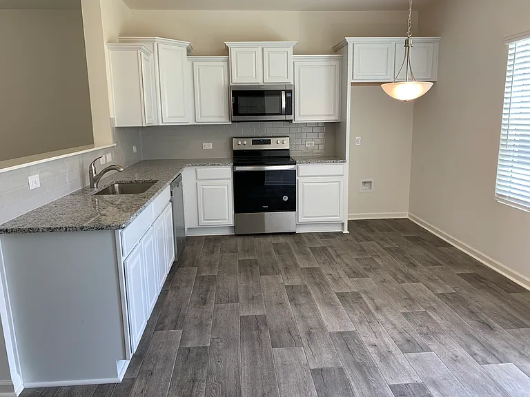 There is a Refrigerator provided. Photos were taken before the installation.