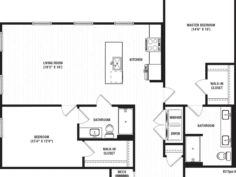 B3H floor plan Generation Atlanta