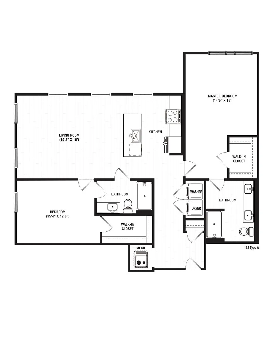 Floor plan B3H