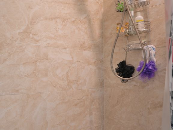 Shower in bathroom