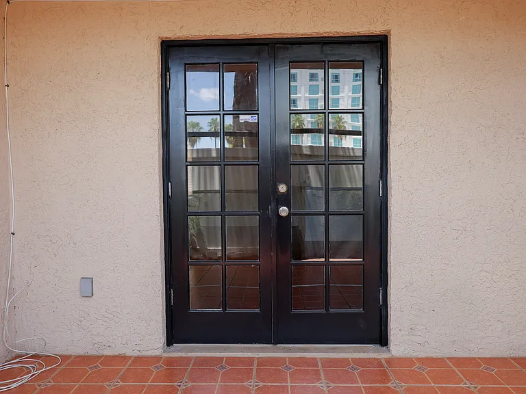French Door from the screened patio