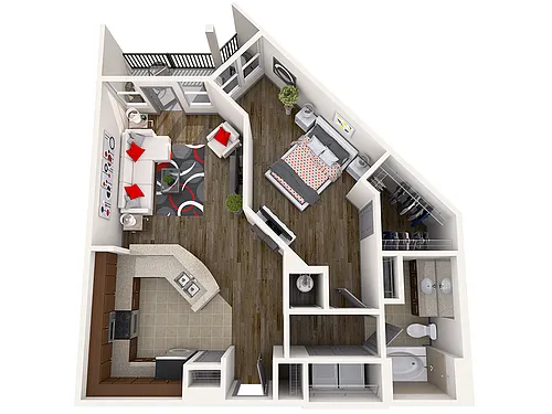 Floor plan Wall Street