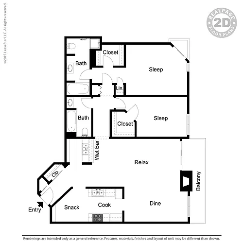 Floor plan 2x2XL