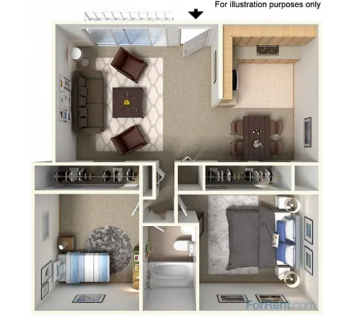 Floor plan 2X1 UPSTAIRS
