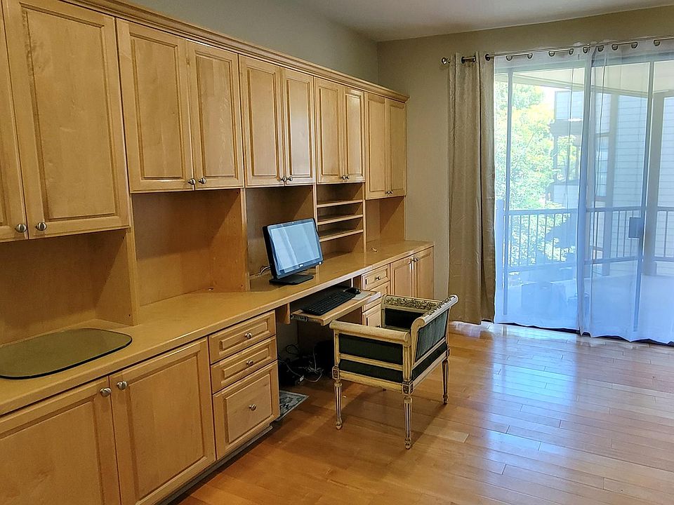 Living room with custom cabinetry