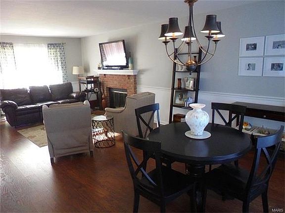 A look at the living room from the back of the dining area.