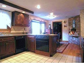 kitchen view to breakfast 