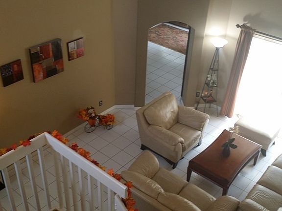 High , vaulted ceiling living room