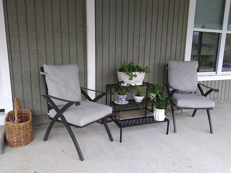 Roomy front porch