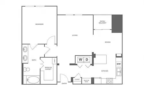 Floor plan Denver Penthouse - Platinum Renovation