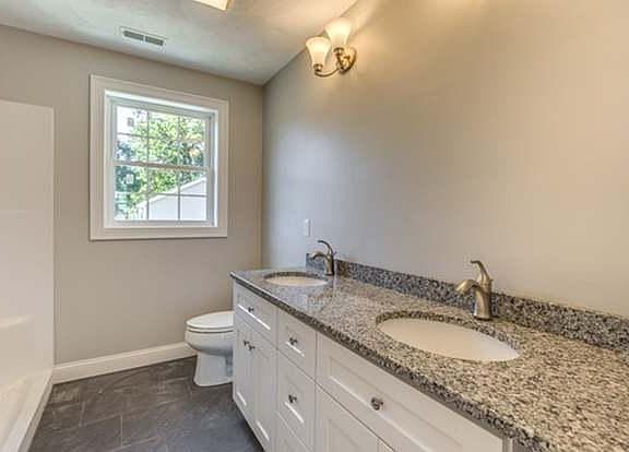Double vanity in master bathroom