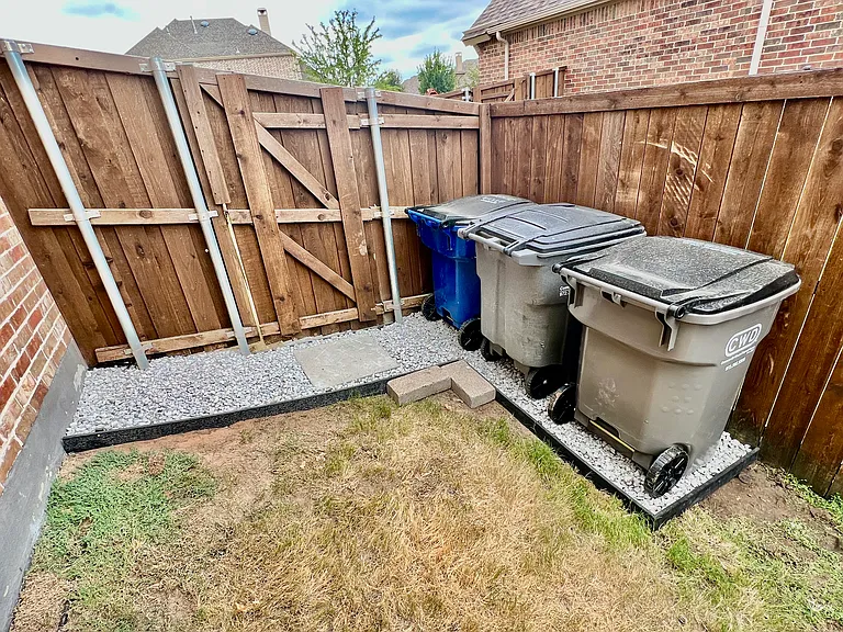 Spot for the Trash Cans