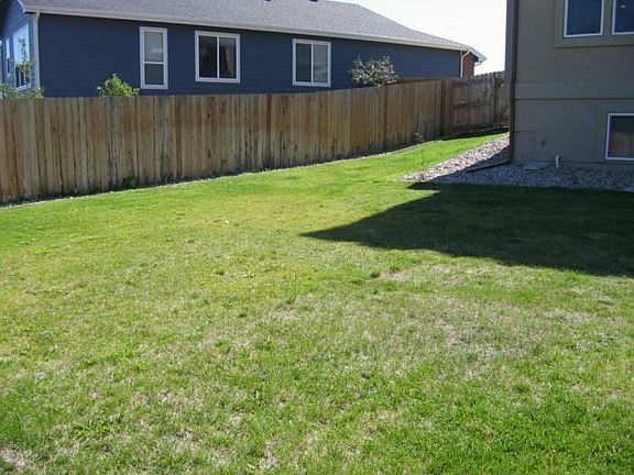 East side of huge yard